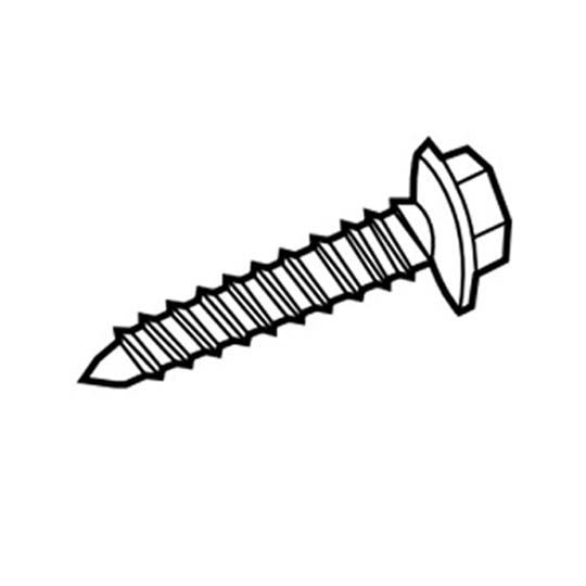 Berger Building Products #8 1/2" Painted Zinc-Plated Steel Zip Screw - Carton of 1,000 Royal Brown