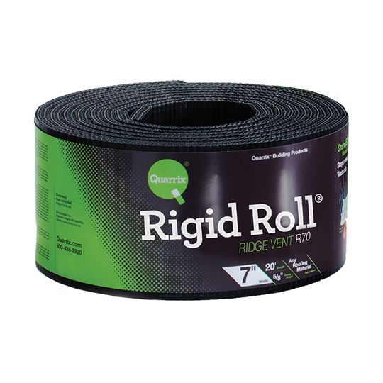 Trimline Building Products 11-1/4" x 20' Rigid Roll&reg; Ridge Vent with Coil Nails