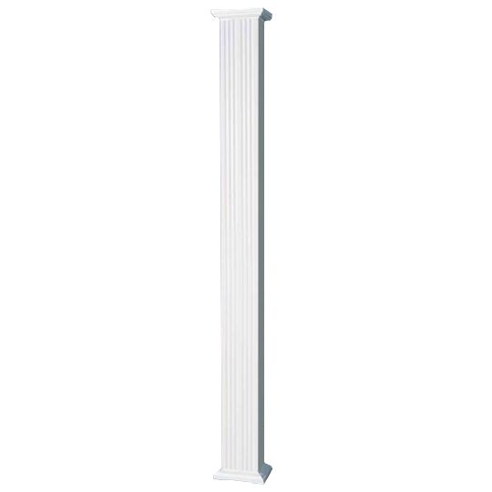 6" x 9' Aluminum Square Fluted Column
