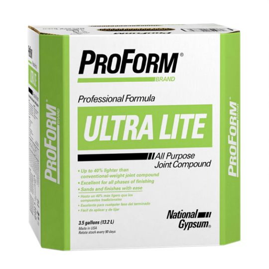 National Gypsum ProForm&reg; Ultra Lite All Purpose Joint Compound - 3.5 Gallon Carton