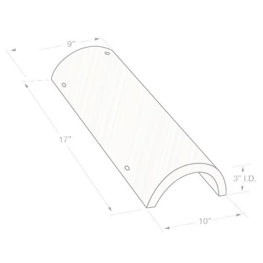 10" x 17" Capistrano Barrel Trim Tile