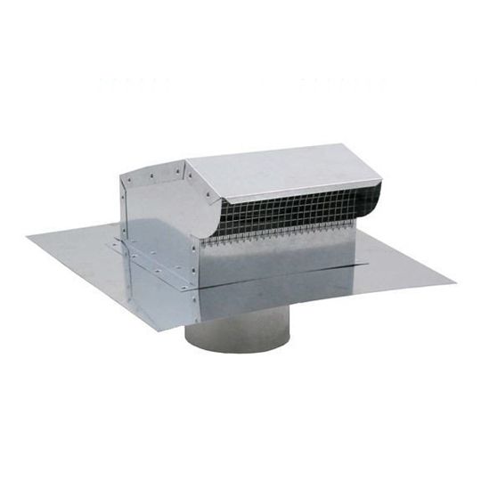 Fresh Air Manufacturing Company (FAMCO) 6" Galvanized Bath Fan/Kitchen Exhaust - Roof Vent with Extension Black