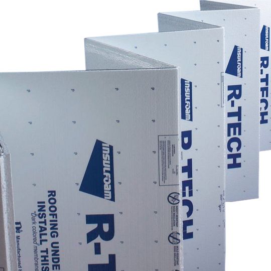 InsulFoam 1/2" x 4' x 50' R-TECH&reg; EPS Rigid Fanfold Insulation - 1.25 pcf Density - 2 SQ. Bundle