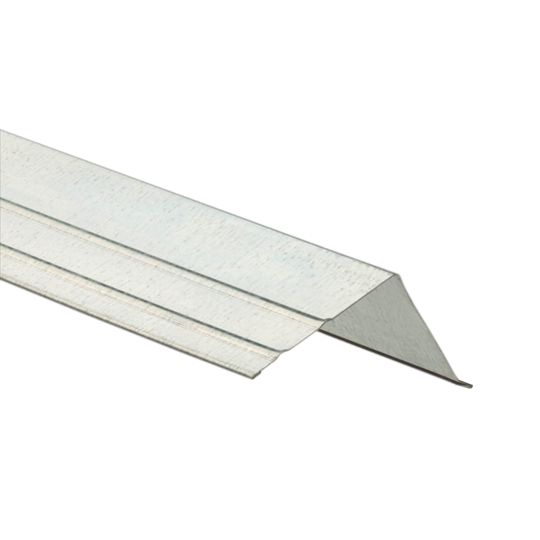 Phillips Manufacturing 28 Gauge 2" x 3" x 10' Gutter Apron - Sold Individually White