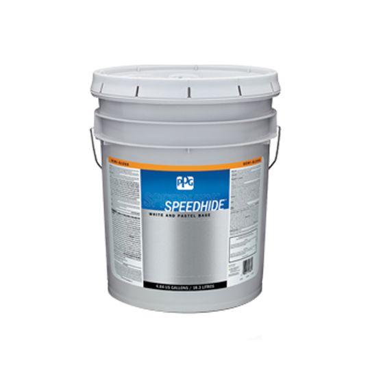 PPG Industries (6-161XI) Speedhide&reg; Interior Alkyd Dry-Fog Low Lustre (Semi-Gloss) - 5 Gallon Pail White