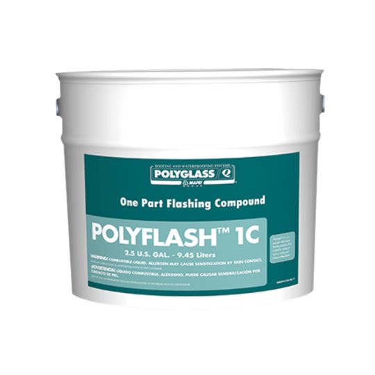 Polyglass PolyFlash&trade; 1C One-Part Flashing Compound 1 Gallon Can White