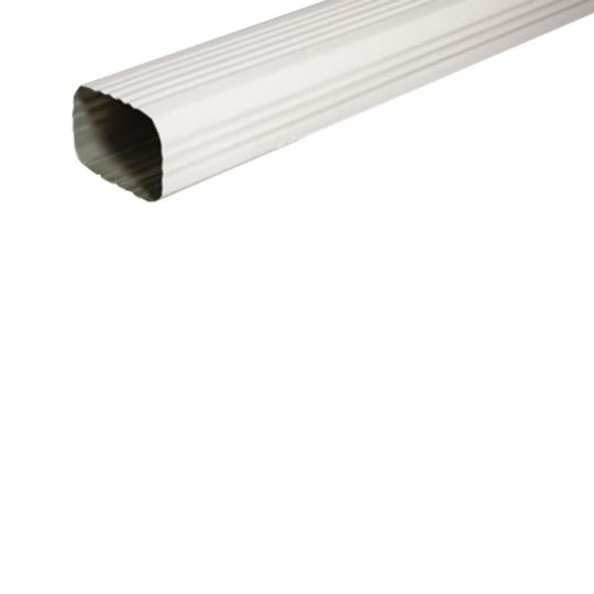 LYF-TYM Building Products 3" x 4" x 8' Downspout High Gloss White