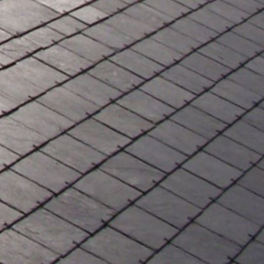 SSQ International 6mm to 8mm x 20" x 14" Del Carmen Roofing Slate Hebra Black