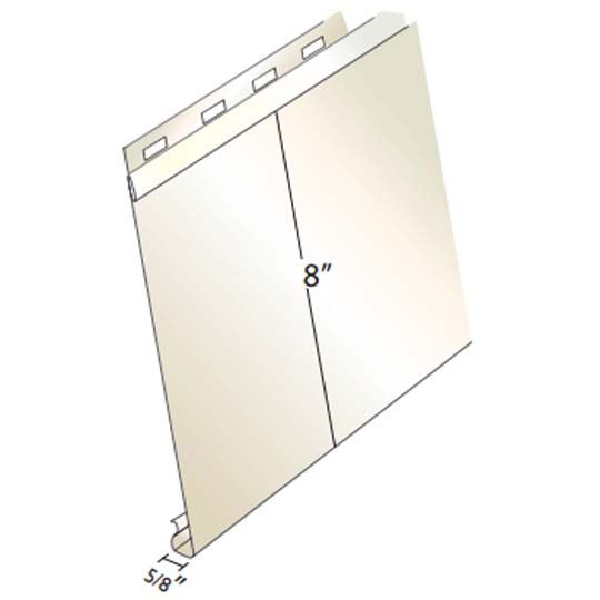 8" Horizontal Deluxe Smooth Aluminum Siding Sold Individually