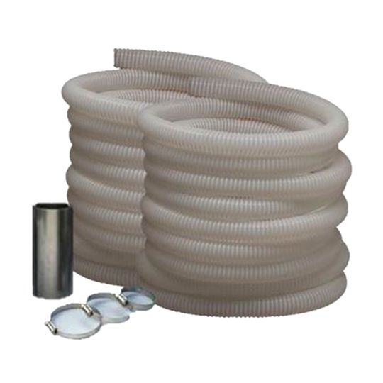 Intec 3" x 100' Hose Kit - 2 x 50' Sections, 1 Connector & 3 Clamps