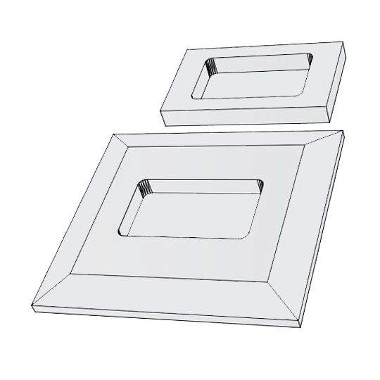 Royal Building Products 8-1/4" x 7-3/4" Celect&reg; Electrical Mount Oceana