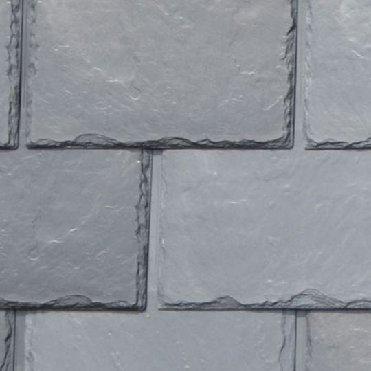 EcoStar 12" Majestic Slate&trade; Traditional Polymeric Tiles - Class C - Pre-Blended Batch 3 Midnight Grey