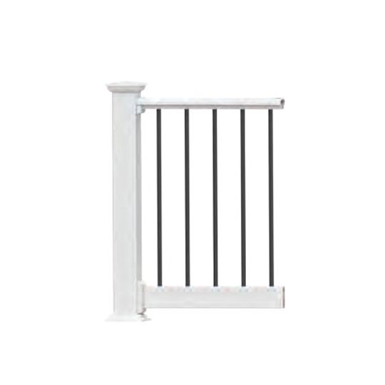 6' x 36" Endurance Level Rail with 3/4" Round Aluminum Balusters