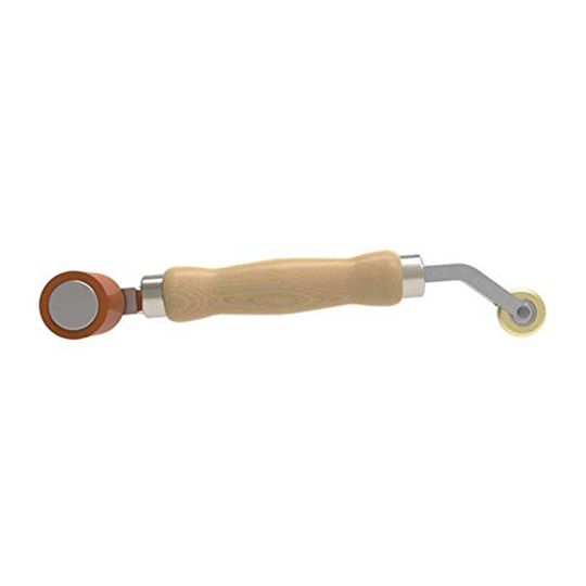 Everhard MR13140 Double End Seam & Detail Roller with 5" Wood Handle