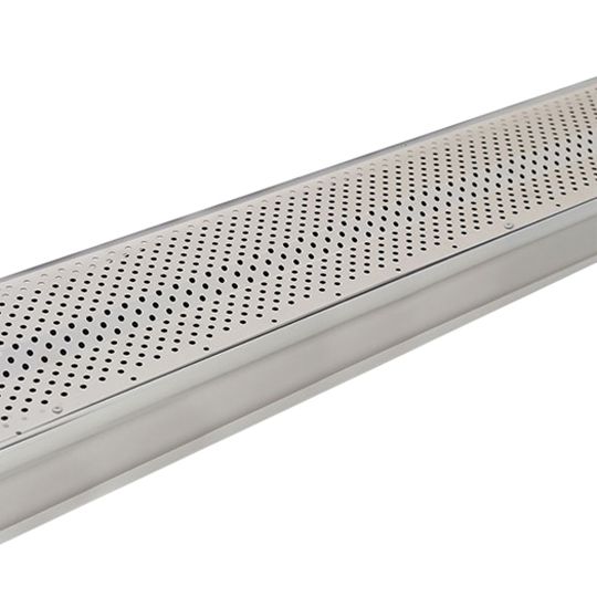Berger Building Products 5" x 4' K-Style TitanGuard&trade; Aluminum Step-Up Gutter Guard Mill Finish
