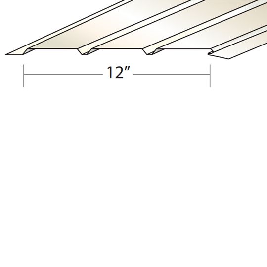 Quality Aluminum Products Triple Four Solid V-Panel Aluminum Soffit Musket Brown