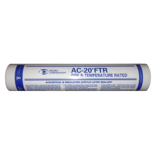 Pecora AC-20&reg; FTR (Fire & Temperature Rated) Acoustical & Insulation Sealant - 29 Oz. Tube Beige Grey