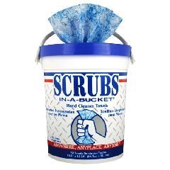 SCRUBS Hand Cleaner Towels - Bucket of 72