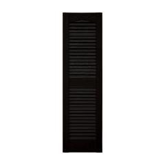 TRI-BUILT Standard Cathedral Top Open Louver Shutters (Pair)