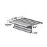 TRI-BUILT .016" x 10' F4-1/2 Standard Painted Aluminum Drip Edge