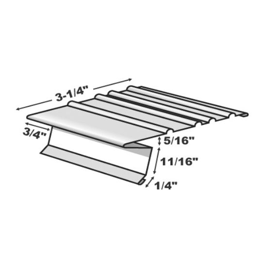 F51/2 Open Face Standard Painted Aluminum Drip Edge
