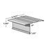 TRI-BUILT .0175" x 10' F5-1/2 S Hemmed Painted Aluminum Drip Edge