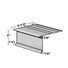 TRI-BUILT .016" x 10' Standard ODE Painted Aluminum Overhanging Drip Edge