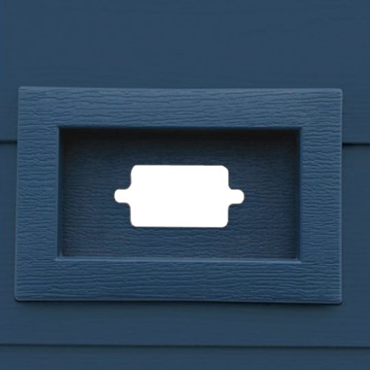 TRI-BUILT Horizontal Recessed Water Management Mounting Block for Fiber Cement Siding 232