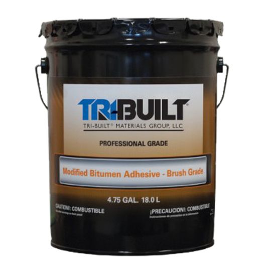 TRI-BUILT A/F Modified Bitumen Adhesive - Brush Grade 5 Gallon Pail