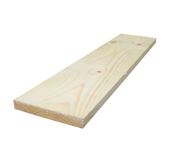Lumber 1" x 6" x 12' #3 & Better S4S Kiln-Dried Ponderosa Pine