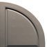 TRI-BUILT Quarter Round Arch Solid Shutter Top (Pair)