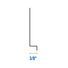 TRI-BUILT 3/8" x 2" x 10' Galvanized Back Base Z Flashing