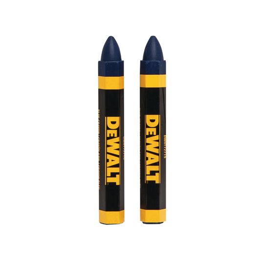 DeWalt 2" Lumber Crayons - Pack of 2 Blue