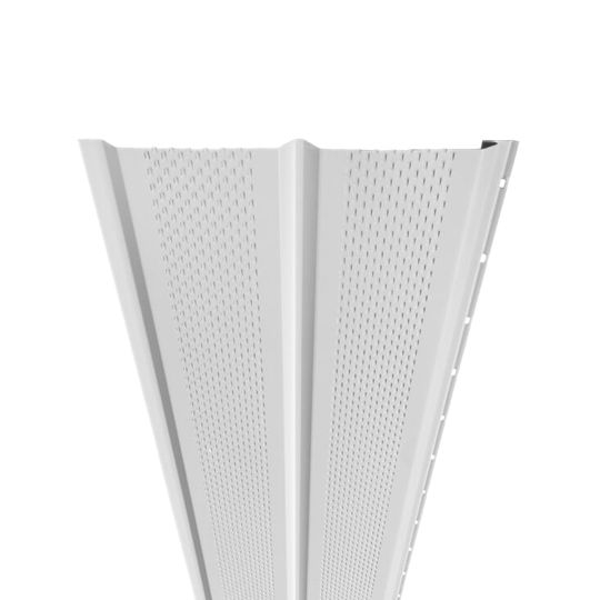 Variform By PlyGem 12' Commercial Double 6" Full Vent Aluminum Soffit Dover White