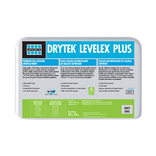 LATICRETE International DRYTEK&reg; LEVELEX&reg; Plus Premium Self-Leveling Underlayment - 55 Lb. Bag Grey