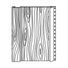 Klauer Manufacturing Company 8" x 10' Classic™ Woodgrain Vertical...