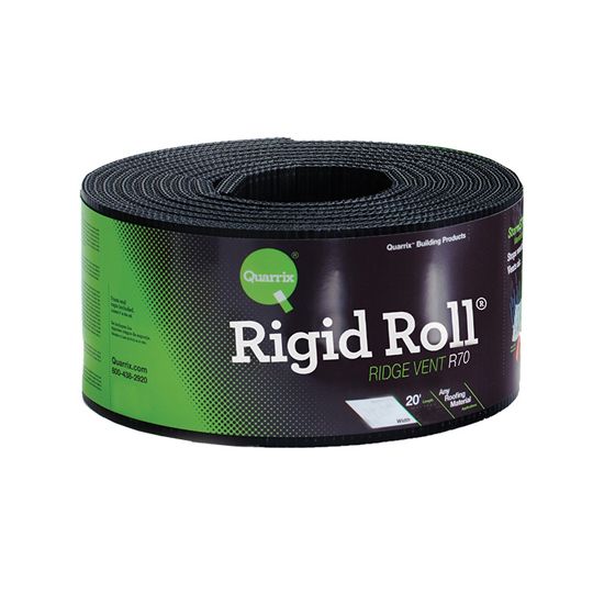 Quarrix 9" x 20' Rigid Roll&reg; Ridge Vent