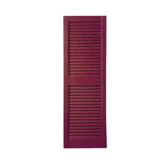 Girardin Moulding 14" x 41" Straight Top Louver Style Shutters White