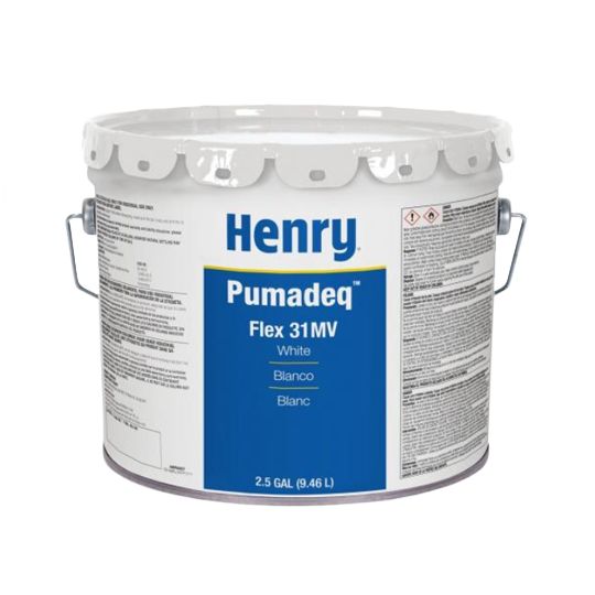 Henry Company Pumadeq&trade; Flex 31MV Liquid-Applied Flashing Membrane - 5 Gallon Pail White