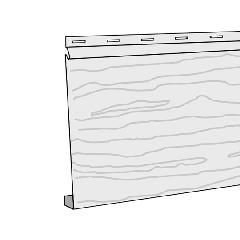 Alside 8" x 12'6" Woodgrain Deluxe Aluminum Siding Panel