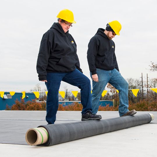 Versico 60 mil 20' x 100' VersiGard&reg; Non-Reinforced EPDM Membranes with 3" Quick-Applied Tape White