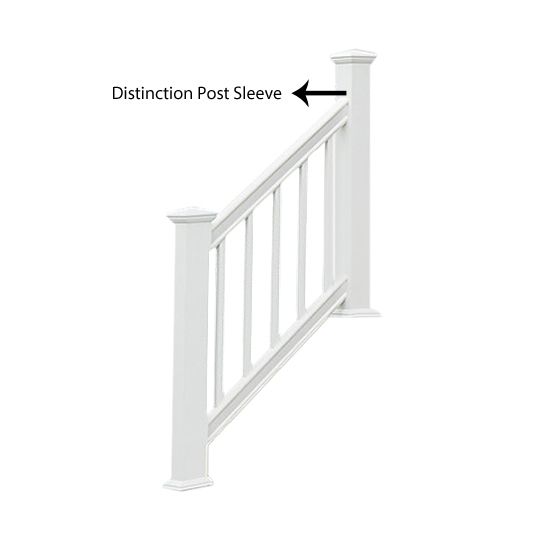 Wolf Home Products 39" Distinction Post Sleeve White