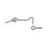 National Hardware 2-1/2" Zinc Plated Hook & Eyes - Pack of 2