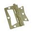 National Hardware 3" Brass Non-Mortise Surface-Mounted Hinges - Pack of 2