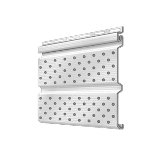 Royal Building Products Double 5" Builders Vented Soffit White