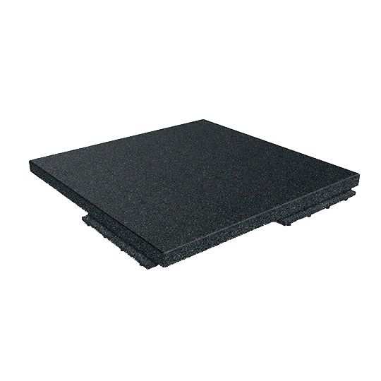 SOF Surfaces 2" x 2' x 2' duraSTRONG Rubber Paving Tiles Midnight Black