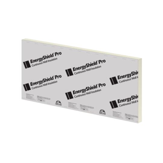 Atlas Roofing 1" x 4' x 8' EnergyShield&reg; PRO Continuous Wall Insulation