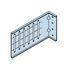 CEMCO 1-1/2" x 4" x 7-1/2" 14 Gauge G90 Slide Clip with 6 Slots