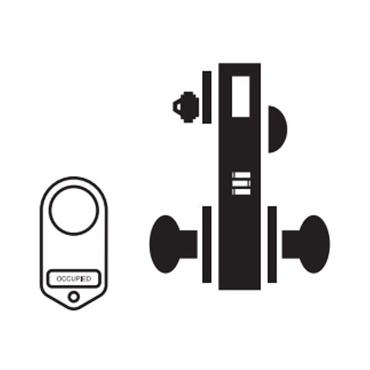 L9496L03A Mortise Privacy Lock Lever with "Occupied" Indicator