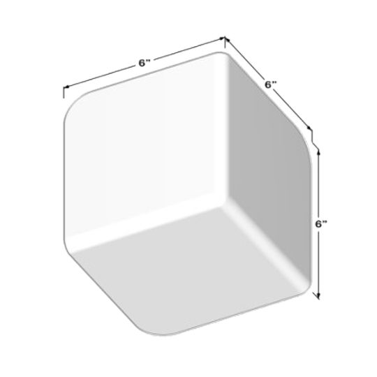 Sika 6" x 6" Sarnacorner&reg; Inside Corner - Carton of 10 White